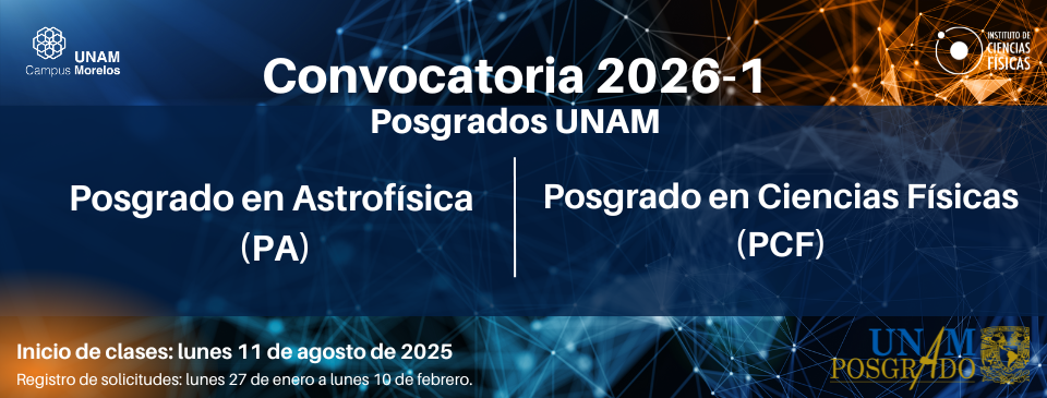 Convocatoria Posgrados UNAM, Semestre 2026-1